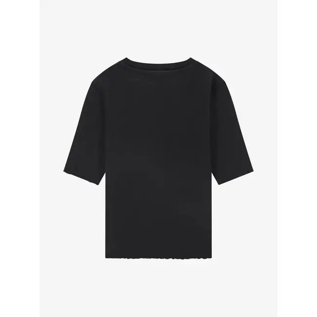 Nik&Nik zomer rib top meisjes - zwart - Sylvia