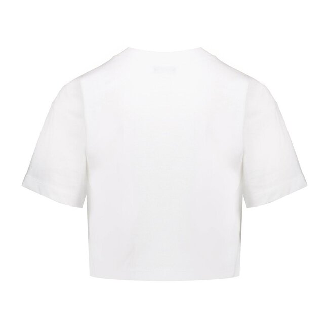 Geisha zomer t-shirt meisjes - festival life - off wit / aqua / lime