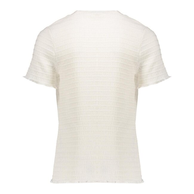 Geisha zomer top meisjes - fancy square - off wit