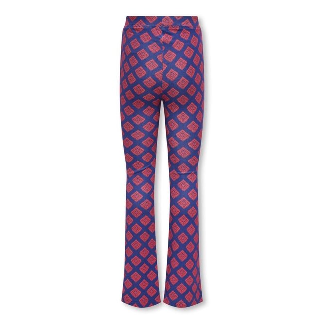 Kids ONLY zomer flair broek meisjes - AOP - blauw - Kogpaige