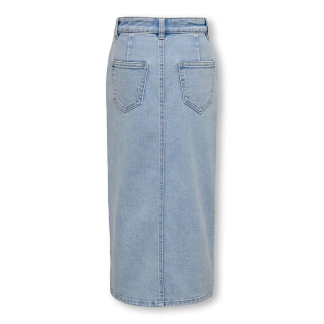 Kids ONLY zomer jeans midi rok meisjes - licht blauw denim - Kogsiri
