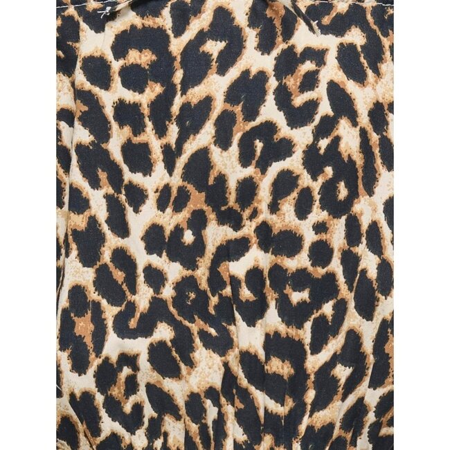 Kids ONLY zomer top meisjes - off shoulder, AOP - zwart - Kogglow