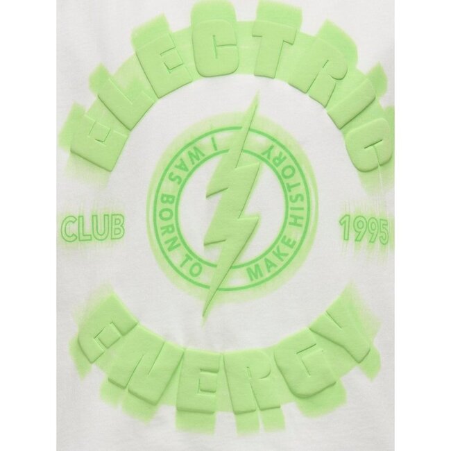 Kids ONLY zomer t-shirt S/S meisjes -  print - off wit - Kogdaphne