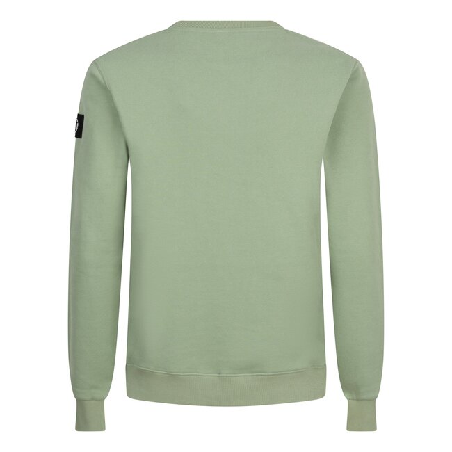 Rellix Jongens sweater creative brushed - Dusty lime groen