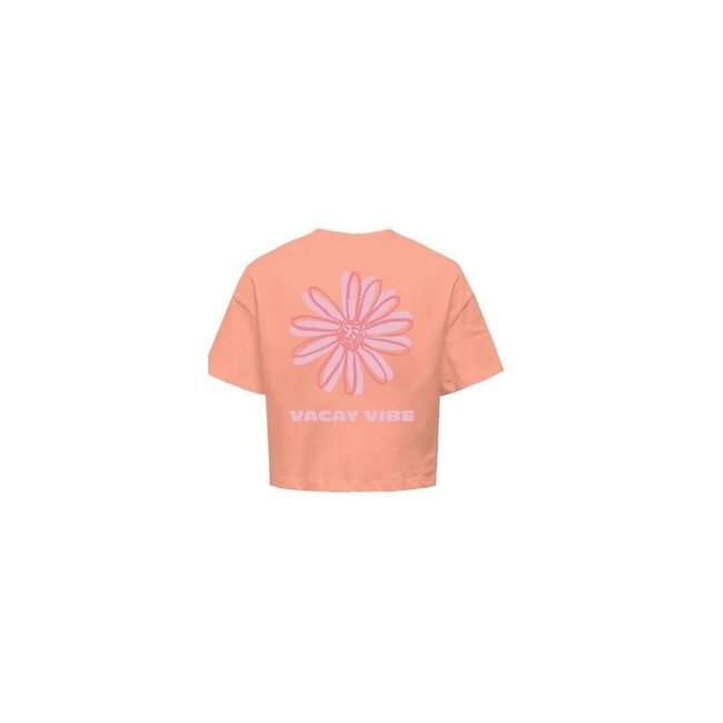 Kids ONLY zomer top S/S meisjes - loose fit - zalm roze - Kogvacay