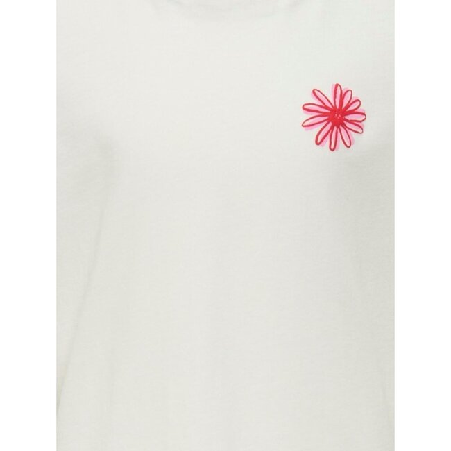 Kids ONLY zomer t-shirt S/S meisjes - off wit - Kogsenna