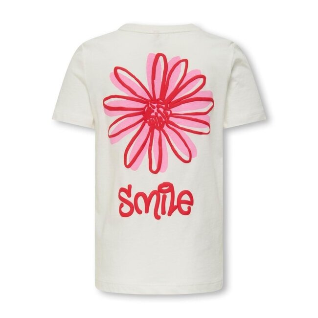 Kids ONLY zomer t-shirt S/S meisjes - off wit - Kogsenna