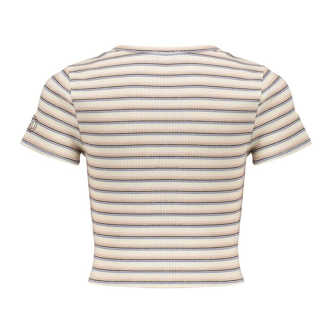 Frankie & Liberty Zomer t-shirt meisjes - zwart wit - gestreept - Rozy