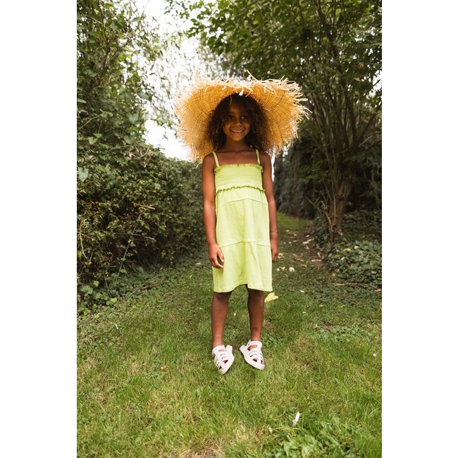Quapi Zomer jurk meisjes - groen -  Felien