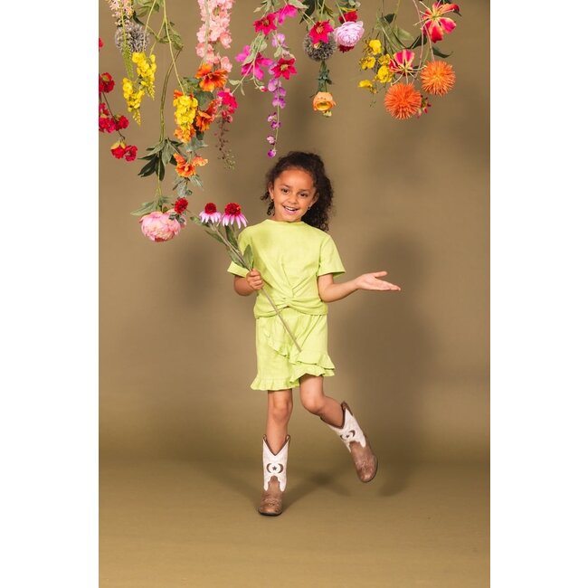 Quapi Zomer shirt meisjes - groen -  Fennie