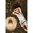 Quapi Zomer broek meisjes - wit - AOP geruit -  Fauve