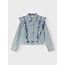 Name it zomer spijkerjas meisjes - licht blauw bleached denim - Nkflana