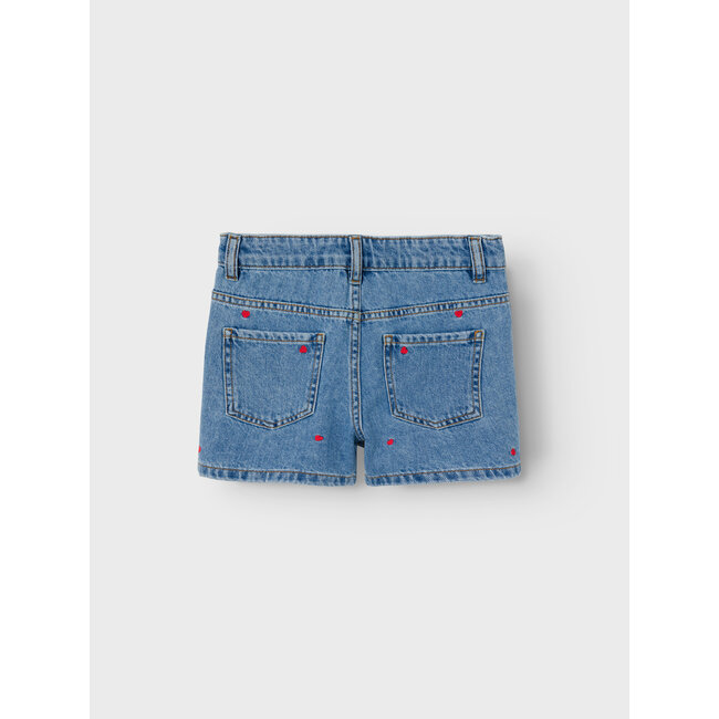Name it zomer jeans short meisjes - medium blauw denim - Nkfbella