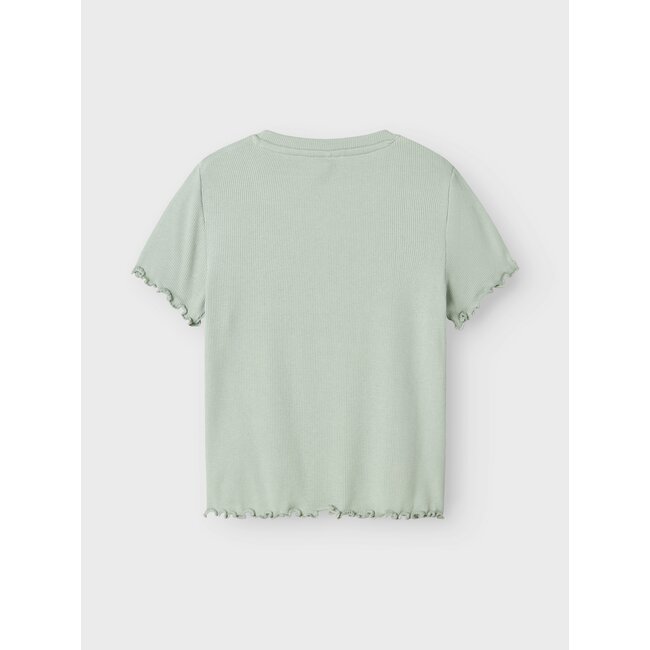Name it zomer t-shirt S/S meisjes - blauw grijs - Nkfholimse