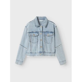 Name it zomer spijkerjas meisjes - licht blauw denim - Nkffray