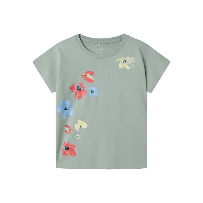 Name it zomer top meisjes - blauw grijs - Nkffabiala