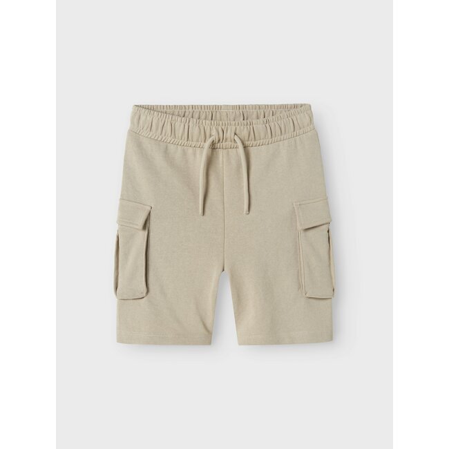 Name it zomer short jongens - cargo - taupe - Nkmollie