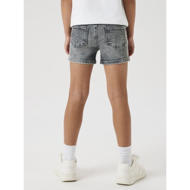 Name it zomer jeans short meisjes - licht grijs denim - Nkfsalli