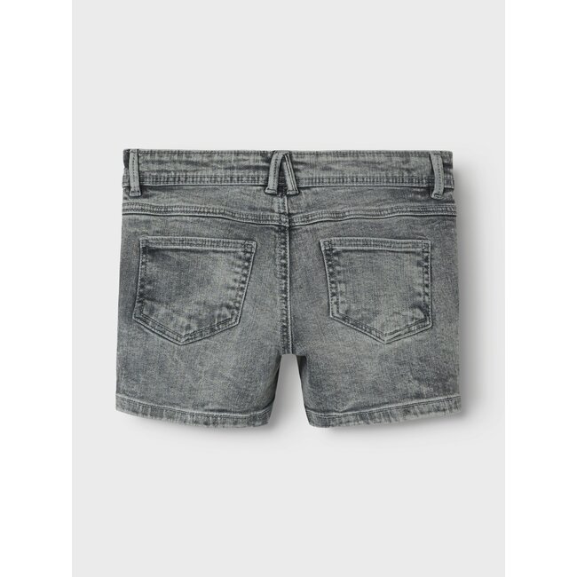 Name it zomer jeans short meisjes - licht grijs denim - Nkfsalli