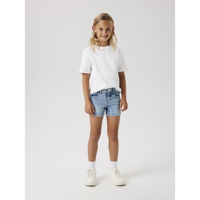 Name it zomer jeans short meisjes - licht blauw denim - Nkfsalli