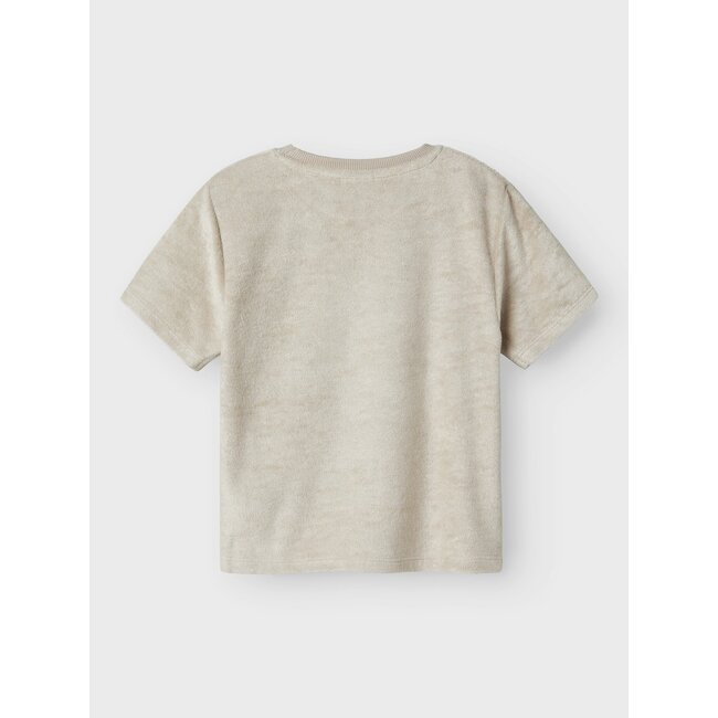 Name it zomer t-shirt S/S jongens - taupe - Nkmhannibal
