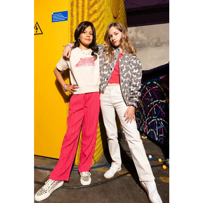 Indian Blue Jeans Zomer T-shirt S/S meisjes - roze - cropped