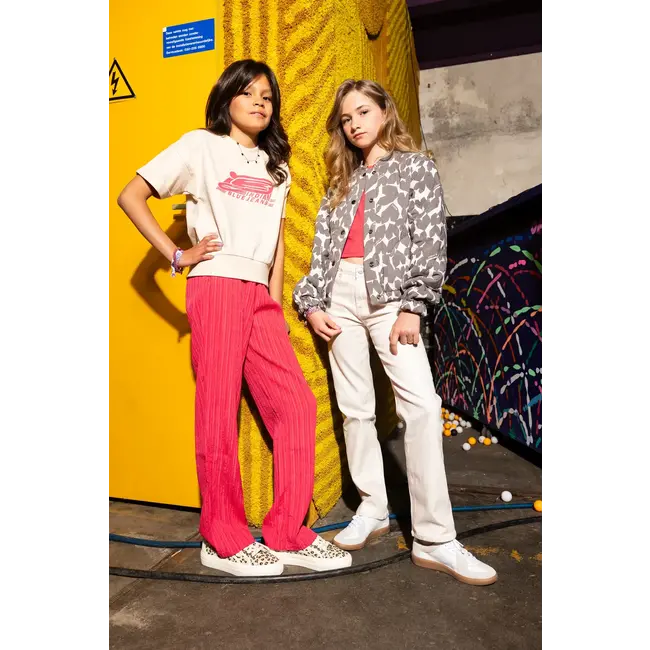 Indian Blue Jeans Zomer T-shirt S/S meisjes - roze - cropped