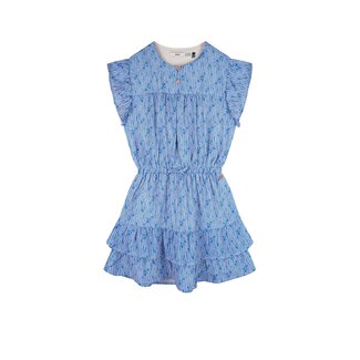 NoBell zomer jurk meisjes - blauw - AOP, boho streep - Mayal