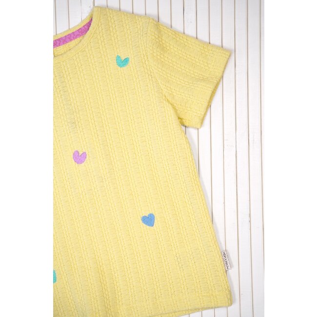 B.Nosy zomer top meisjes - geel - gebreid, embroiderie