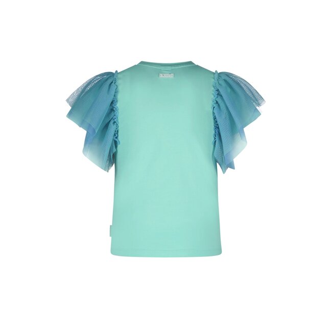 B.Nosy zomer top meisjes - cockatoo mint blauw - mesh mouwen - Tora