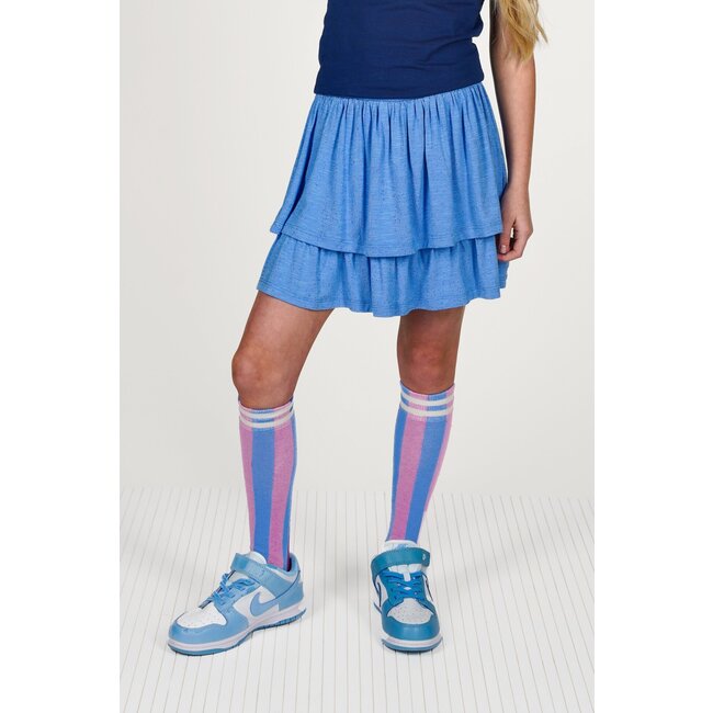 B.Nosy zomer kniekousen meisjes - paars/blauw gestreept - Molly