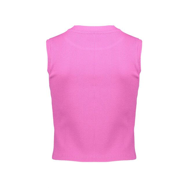 Geisha zomer top meisjes - rib cropped - cassis