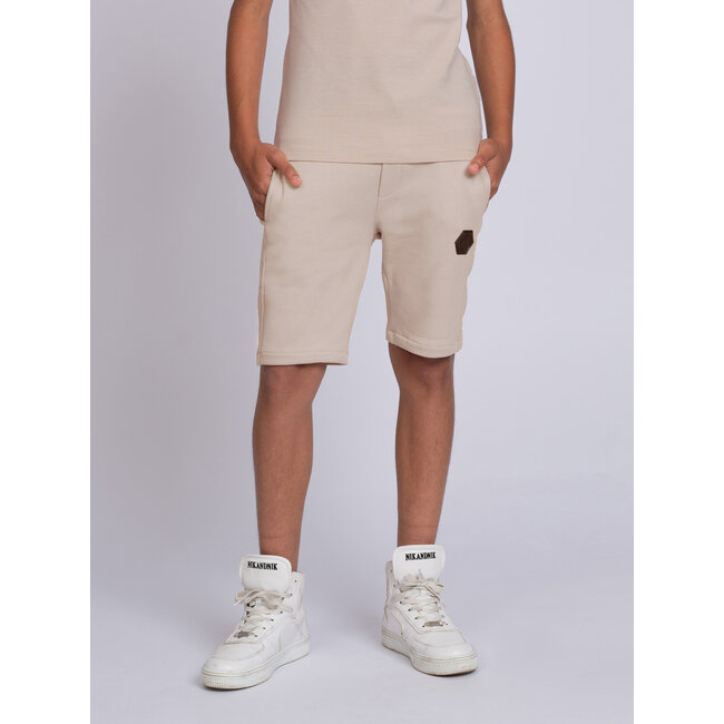 Nik&Nik zomer sweatshort jongens - off wit - Icon