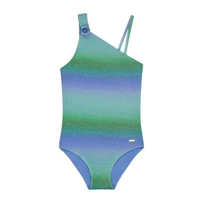 Shiwi Zomer badpak meisjes - glitter groen - Lisa - racerback