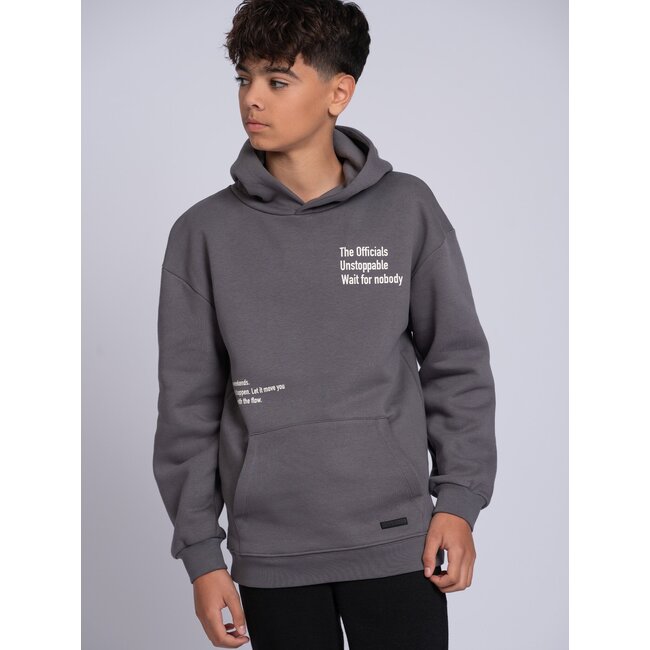 Nik&Nik zomer hoodie meisjes - grijs - Unstoppable
