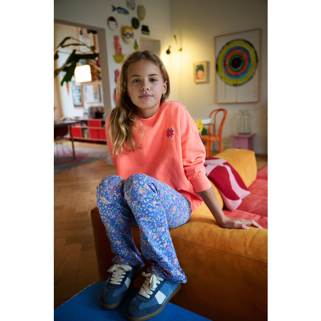 Tumble & Dry zomer broek meisjes - licht blauw AOP - Angelique