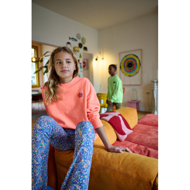 Tumble & Dry zomer broek meisjes - licht blauw AOP - Angelique