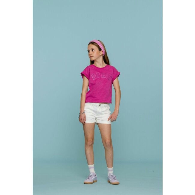 Geisha zomer t-shirt meisjes - Paris - cassis