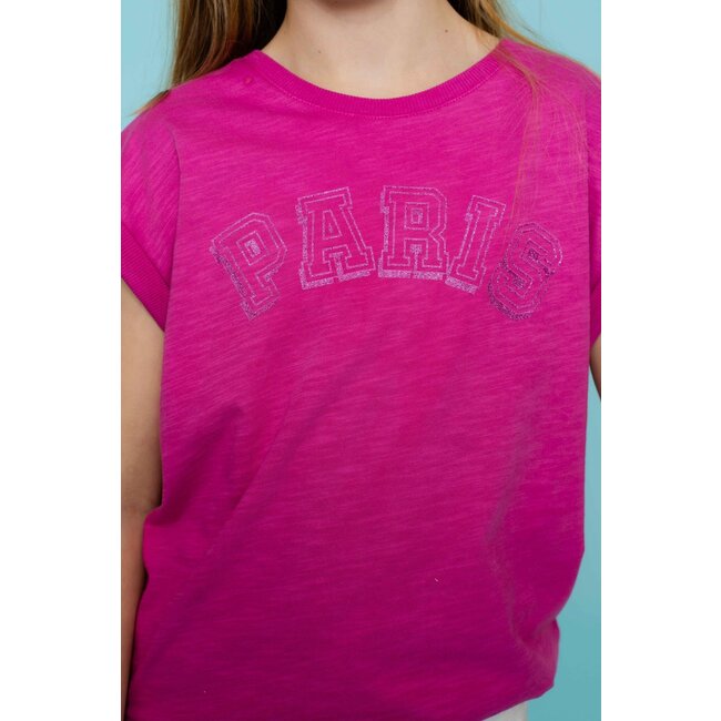 Geisha zomer t-shirt meisjes - Paris - cassis