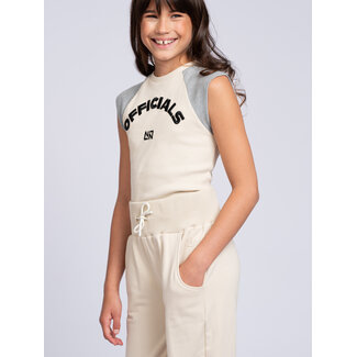 Nik&Nik zomer sweat broek meisjes - taupe - Ivy