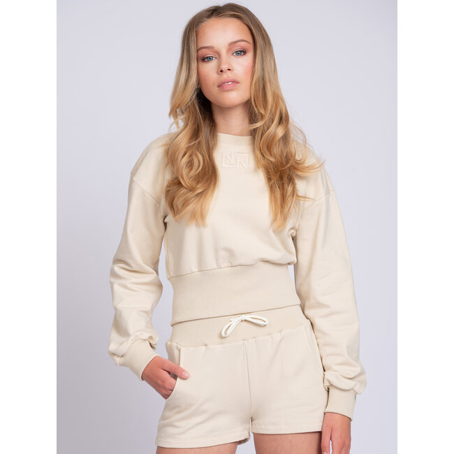 Nik&Nik zomer sweat shirt meisjes - taupe - Ivy