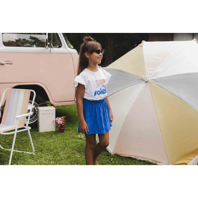 LOOXS Little Zomer rok meisjes jaquard bloemen terry - blauw