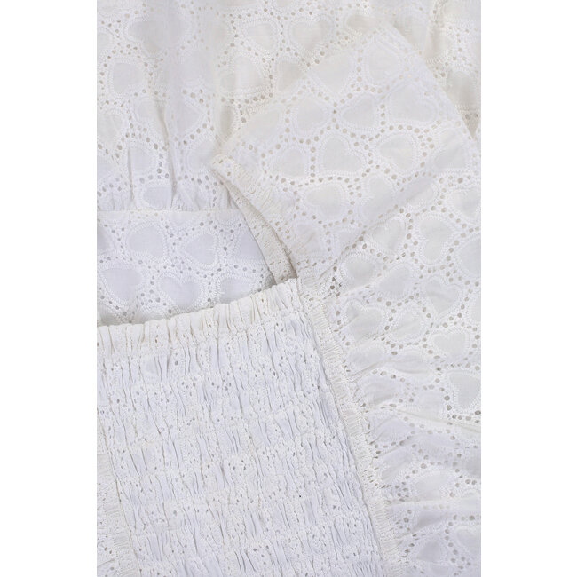 LOOXS Little Zomer jurk meisjes embroidery - wit