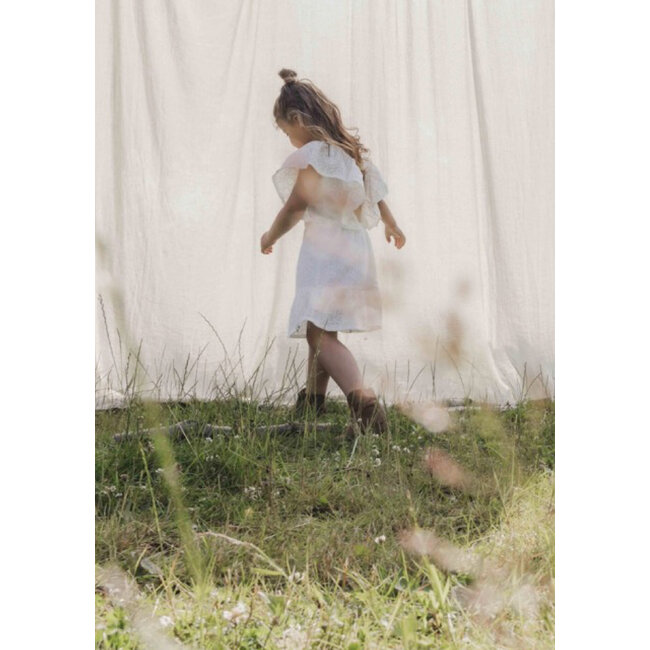 LOOXS Little Zomer jurk meisjes embroidery - wit