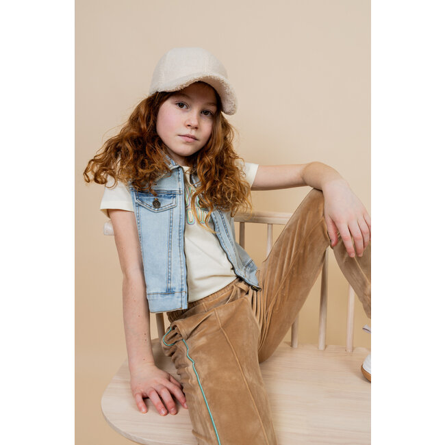 MAYCE zomer t-shirt meisjes - off wit - artwork