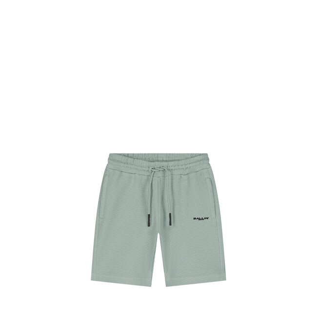 Ballin Zomer sweat short jongens - groen - Waffle logo