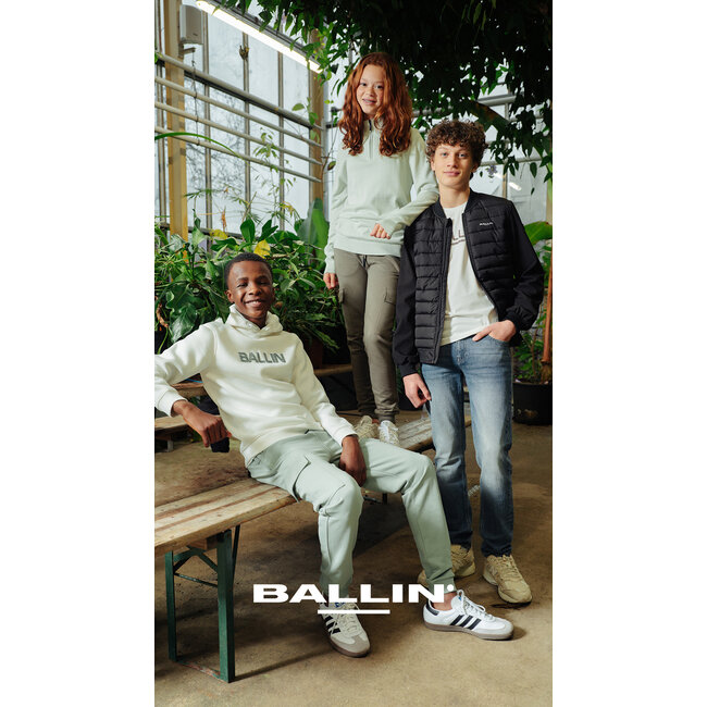 Ballin Zomer broek cargo jongens - groen - Logo