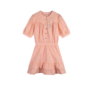 NoBell zomer jurk meisjes - melon - gestreept, poplin - Sage