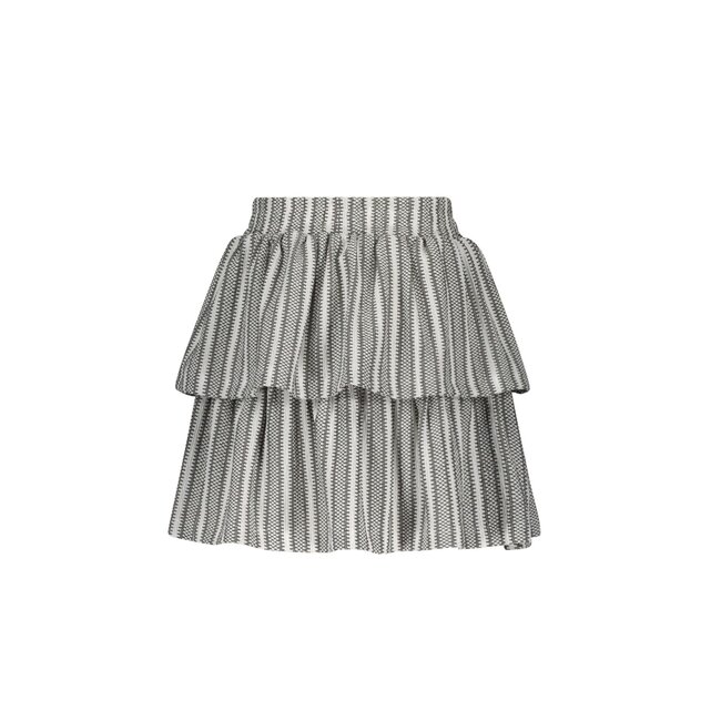 B.Nosy zomer rok meisjes - zwart/wit gestreept - 2-laags - Romee