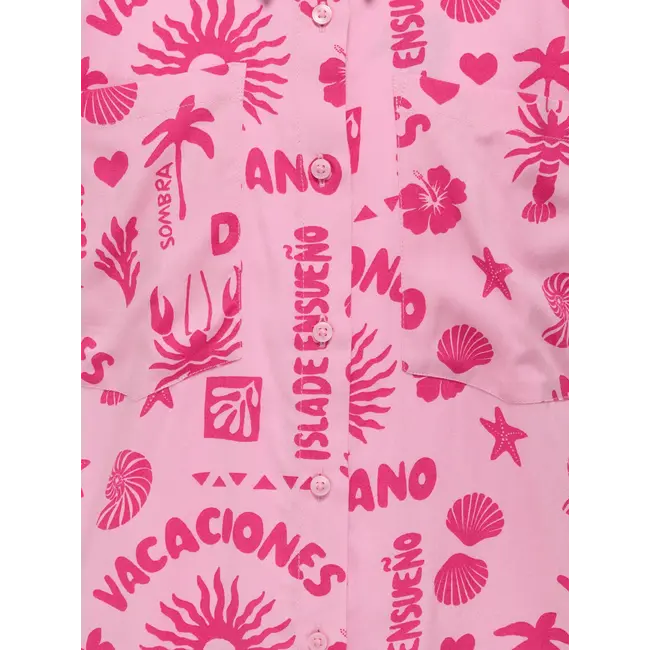 Kids ONLY zomer t-shirt S/S meisjes - fuchsia, roze paars - Kogzalina